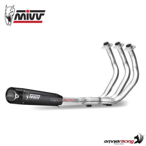 Mivv X-M5 full exhaust system in black racing for Triumph Trident 660 2021>