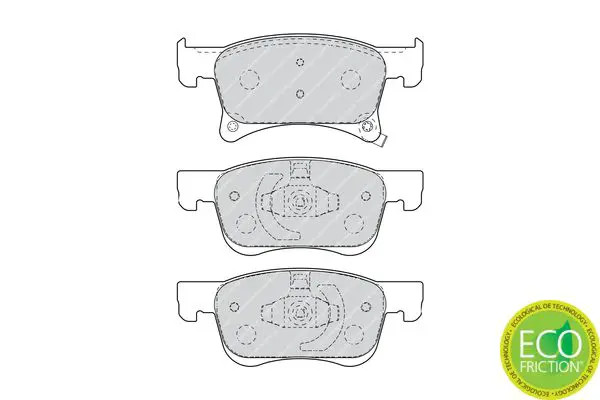 Pastiglie freno FDB4841 FERODO per OPEL ADAM CORSA E CORSA E Furgone/hatchback