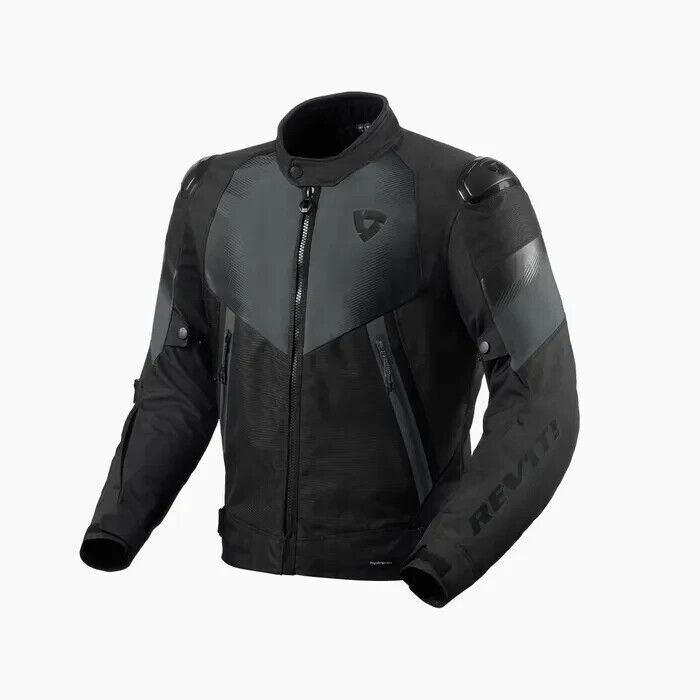 GIACCA MOTO UOMO INVERNALE REV'IT! CONTROL H2O NERO ANTRACITE TAGLIA M