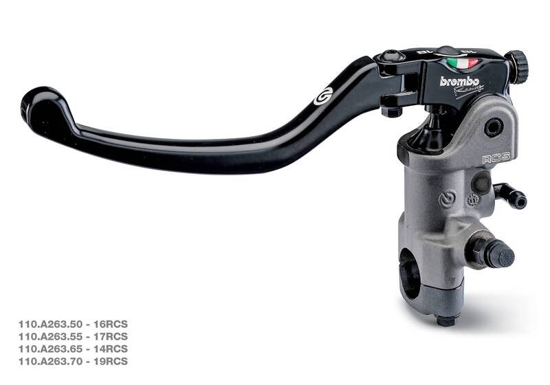Cilindro principale frizione BREMBO UPGRADE 19RCS (corpo forgiato) 19x18-20