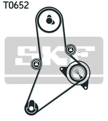 Kit cinghia distribuzione VKMA 02383 SKF per FIAT PEUGEOT CITROËN RENAULT TRUCKS