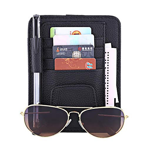 Multi-funzione auto Sun Visor Organizer Storage Card Holder Clip Clip (f1r)