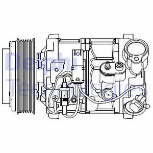 Compressore climatizzazione CS20545 DELPHI per BMW 1 X1 3 Touring 3 3 Cabriolet