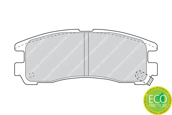 Pastiglie freno FDB803 FERODO per MITSUBISHI CHRYSLER HYUNDAI