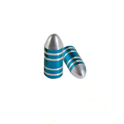 Valve Cap Motorcycle Car Motorbike Scooter Tyre Couple Metal Dust Cover  Blue