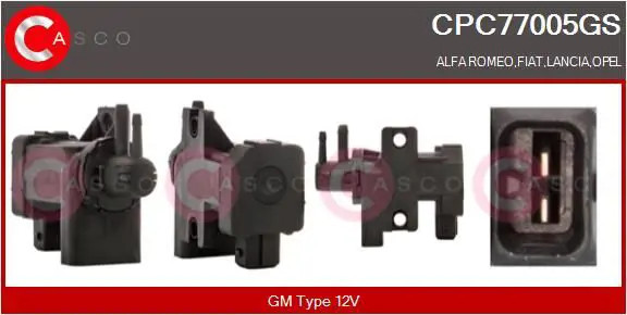 Valvola aria secondaria elettrico CPC77005GS CASCO per FIAT ALFA ROMEO LANCIA