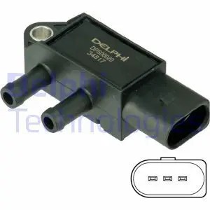 Sensore pressione gas di scarico DPS00020 DELPHI per VW AUDI SEAT SKODA