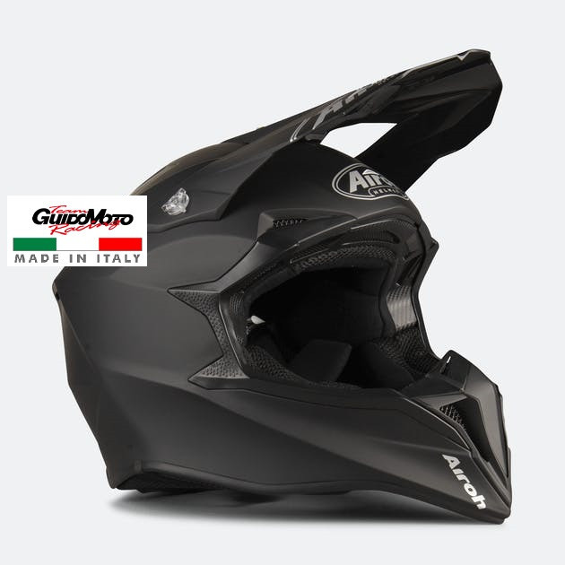 CASCO CROSS AIROH WRAAP COLOR BLACK MATT TAGLIA XL AI32A13919E0S-XL