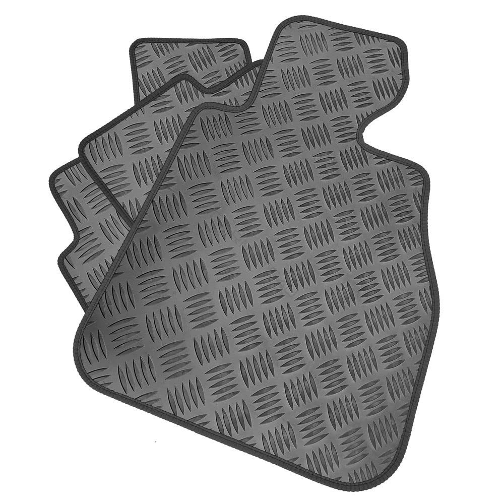 Set di tappetini in gomma compatibile per Fiat Panda (MK 3-319) (anni (H1F)