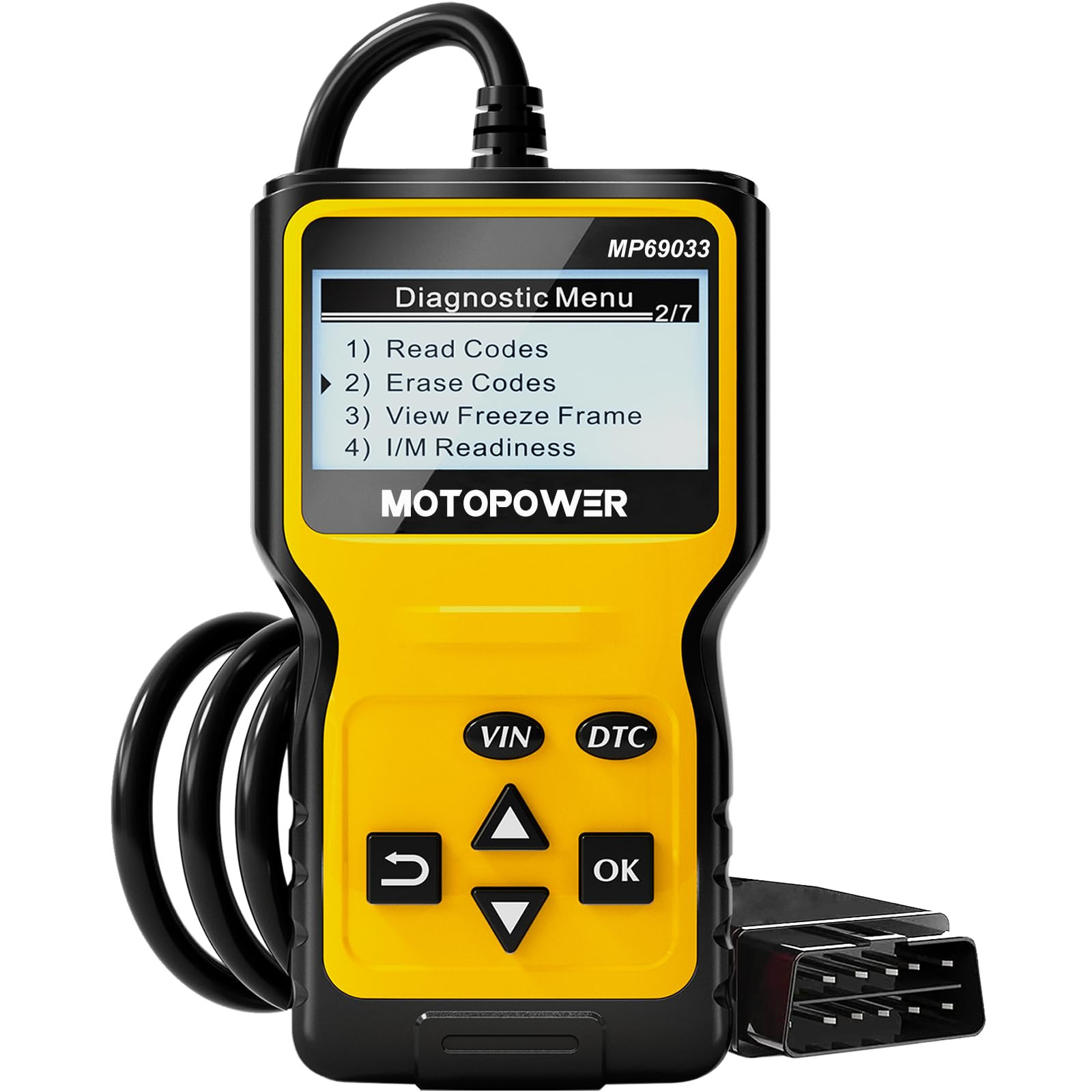MOTOPOWER MP69033 OBD2 Scanner Universale Motore Lettore di codici di (a5R)