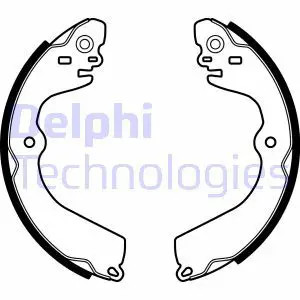 Ganasce freno LS2049 DELPHI per NISSAN NV200 / EVALIA Autobus NV200 Furgone