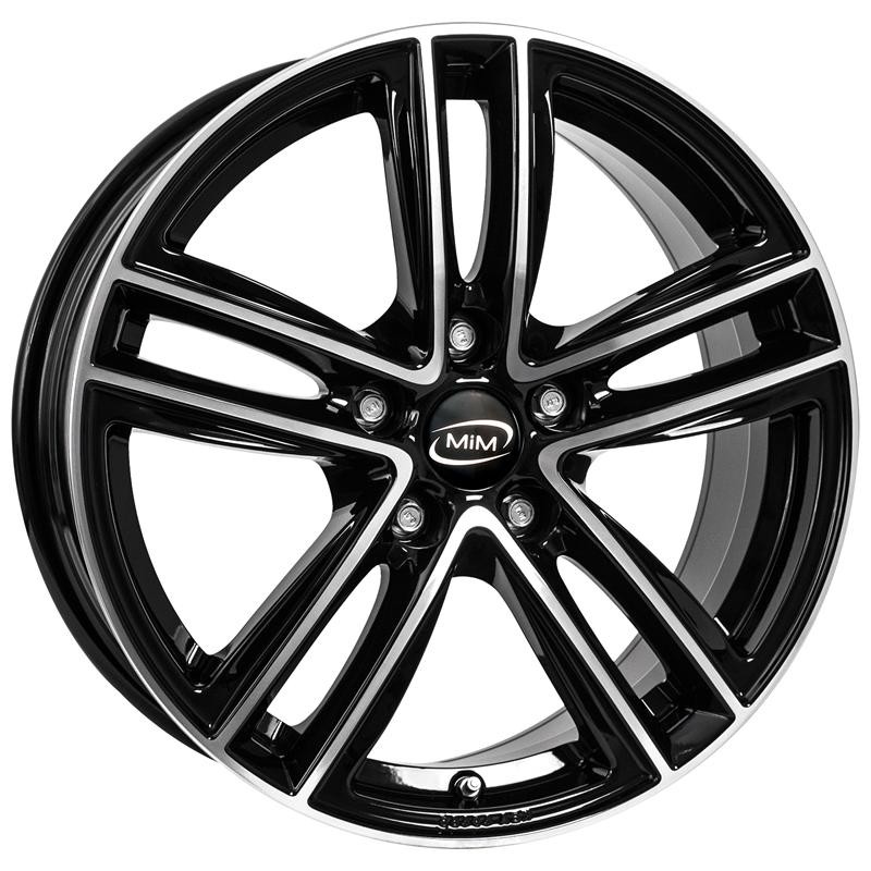 Cerchi in lega per RENAULT Kadjar 19" - MIM REAL ECE BLACK POLISH
