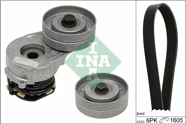 Kit cinghia trapezoidale multirighe 529 0330 10 INA per OPEL ASTRA H GTC ASTRA H