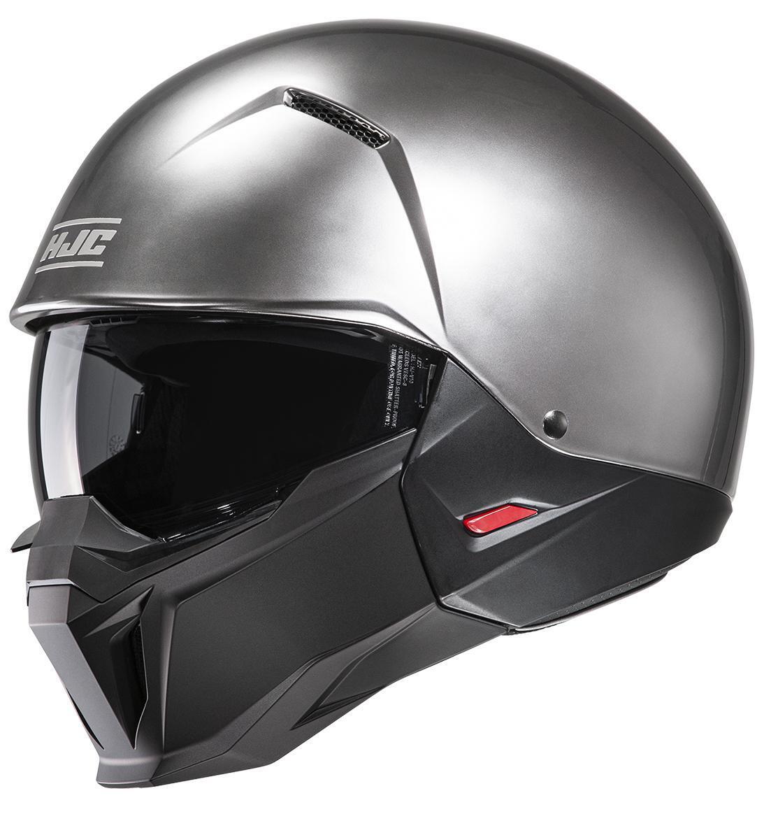 Casco Demi-Jet HJC I20 Hyper Silver Argento Lucido Taglia Size S