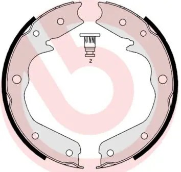 Kit ganasce, Freno stazionamento S 59 527 BREMBO per OPEL FRONTERA B FRONTERA A