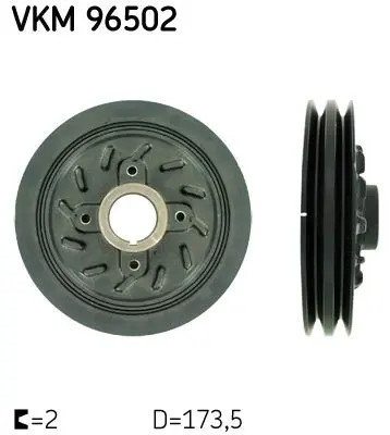 Puleggia albero motore VKM 96502 SKF per HYUNDAI H100 Autobus H100 Furgone