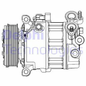 Compressore climatizzazione CS20512 DELPHI per FORD VOLVO