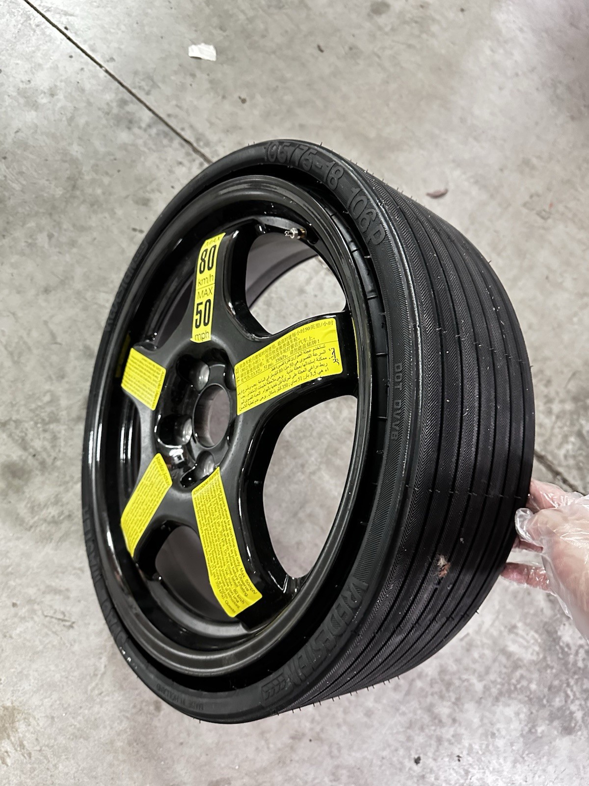 Ruotino Ruota Di scorta Salvaspazio per PORSCHE Macan/audi Q5 / Audi Q3 18
