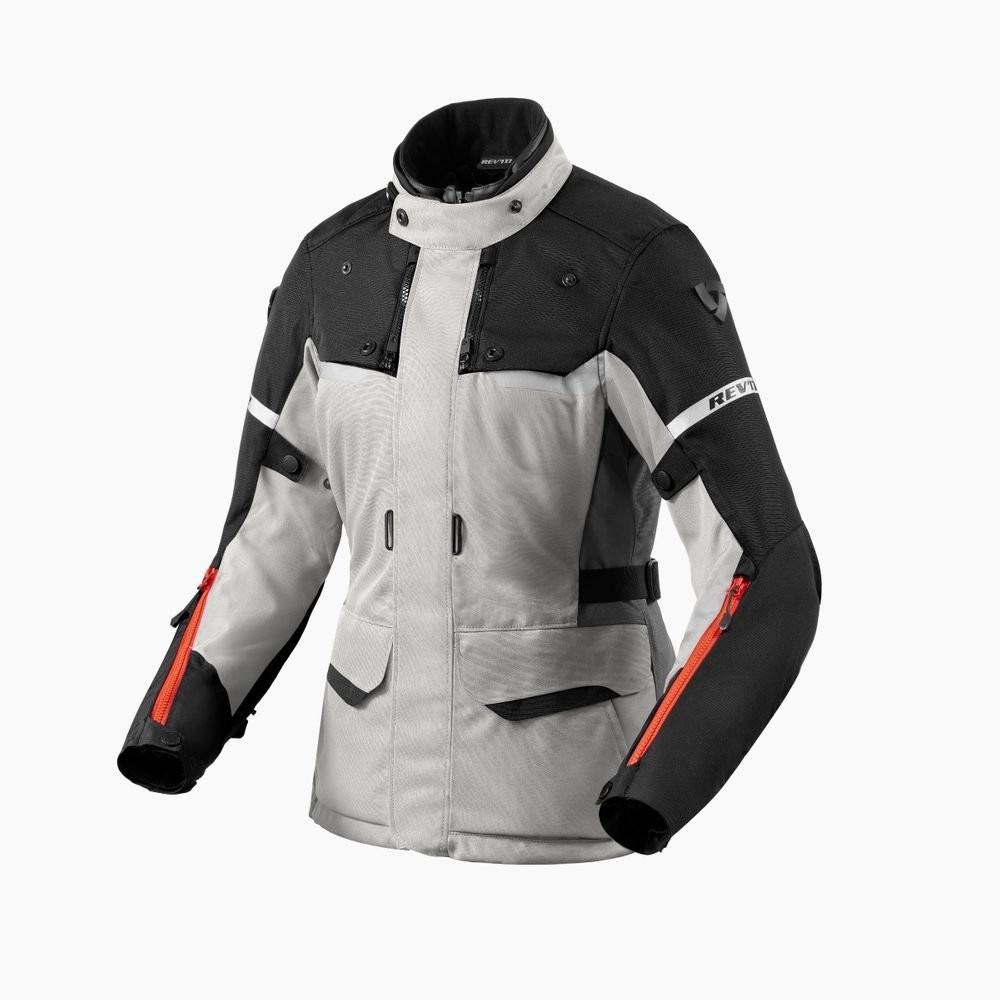 REVIT Rev'it Giacca Outback 4 H2O Ladies Silver-Black 36 standard