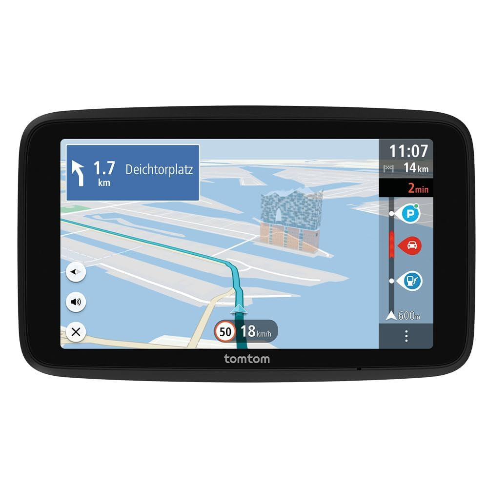 TomTom Navigatore per Auto GO Advanced (6", Info traffico e Avvisi autovelox, ma