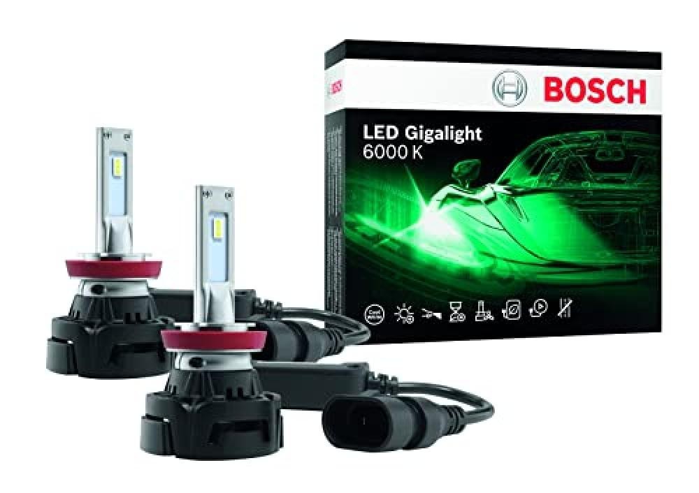 (TG. Boite duo 2 lampes) Bosch H8/H11/H16 LED Gigalight, fari per autovetture, 1