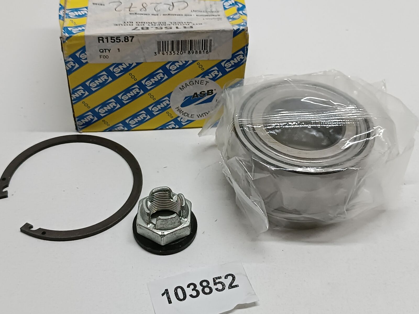 CUSCINETTO RUOTA ANTERIORE FRONT WHEEL BEARING SNR PER RENAULT DUSTER FLUENCE