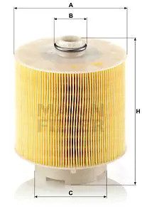 Filtro aria Cartuccia filtro C 17 137 x MANN-FILTER per AUDI A6 C6 Avant A6 C6