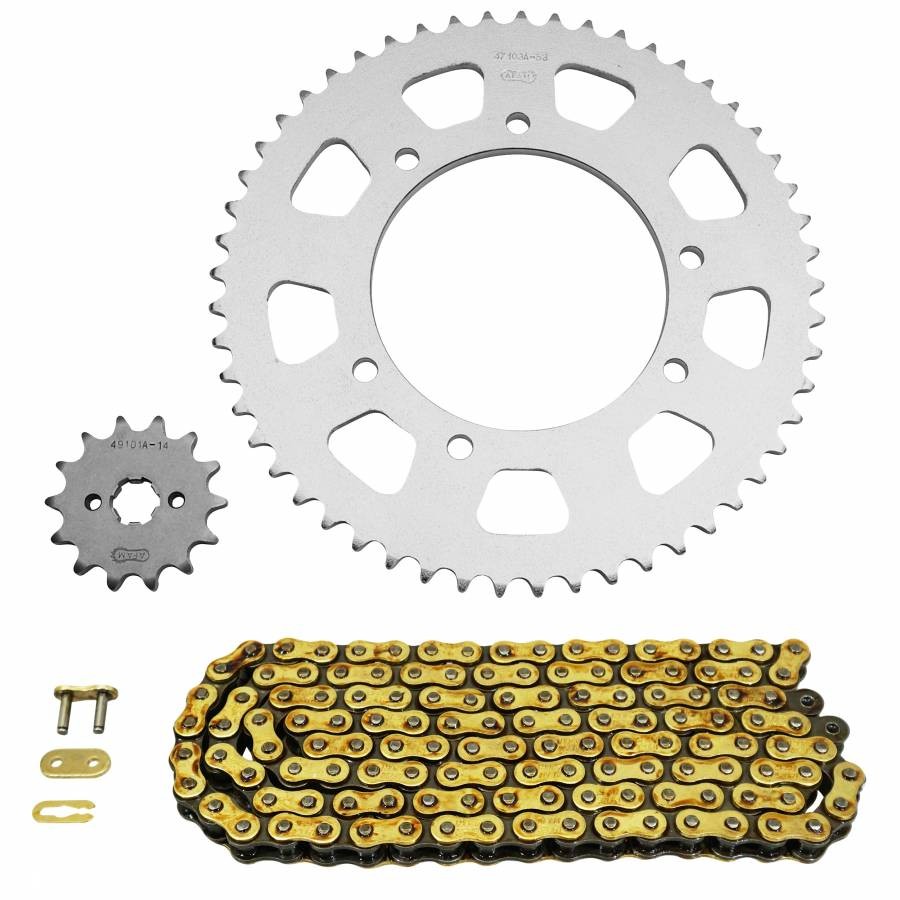 Kit catena adattabile gilera 50 smt 2003+2004, smt sm 2003+2005 420 14x53 (diame