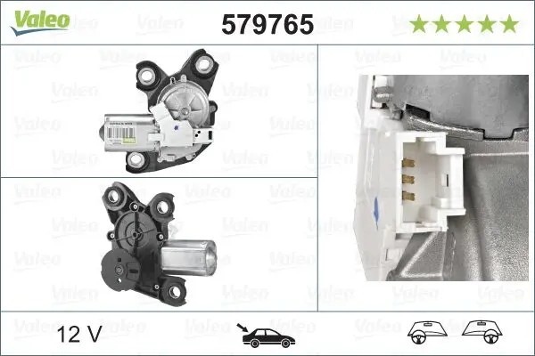 Motore tergicristallo posteriore 579765 VALEO per PEUGEOT CITROËN OPEL
