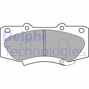 Pastiglie freno Low-Metallic LP2244 DELPHI per TOYOTA HILUX VII Pick-up