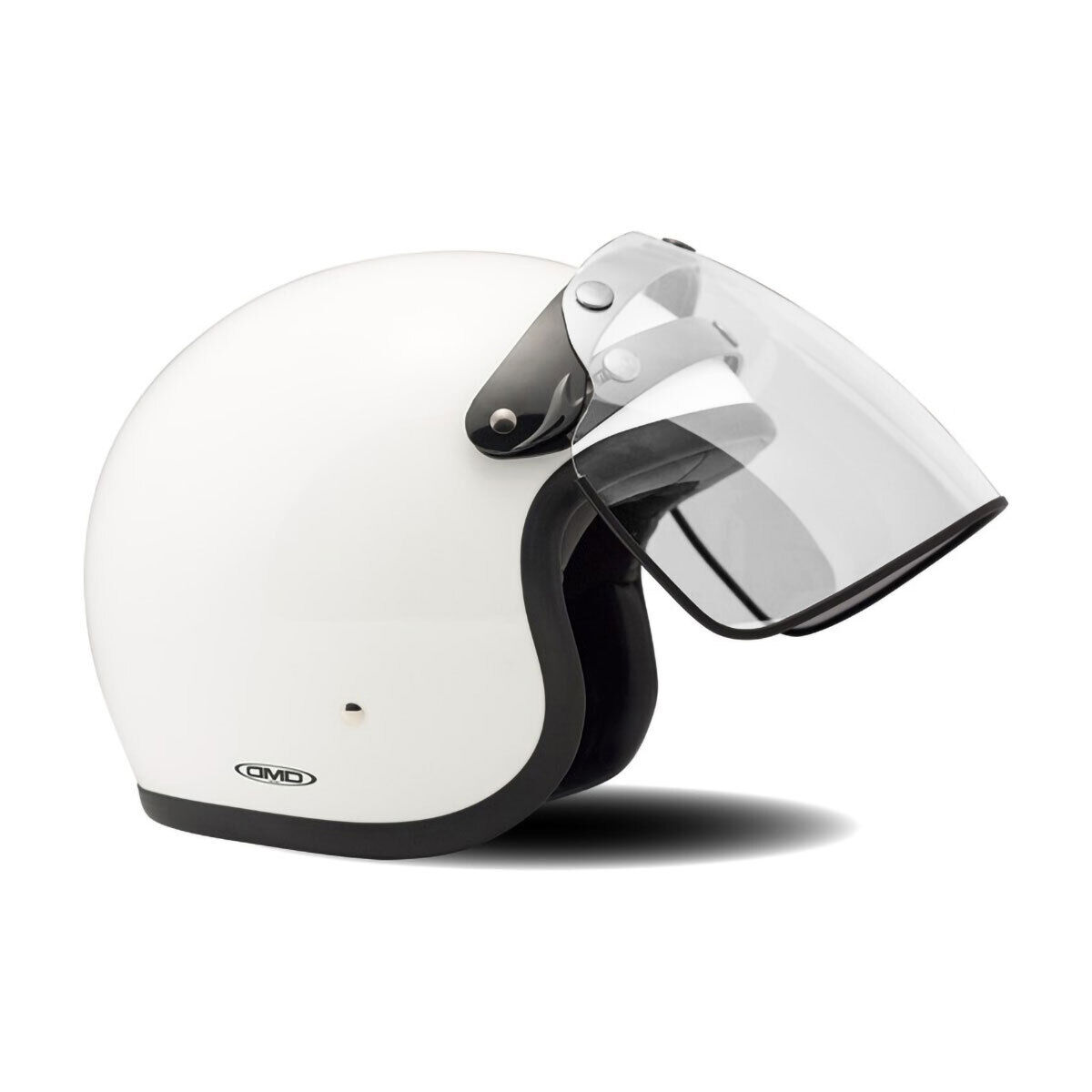 Visiera Trasparente Flip Up 3 Bottoni per Casco Jet Vintage / Retro