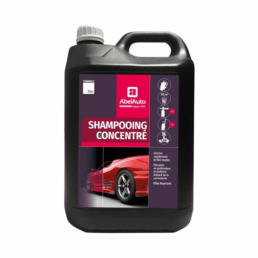 Detergente shampoo concentrato per carrozzeria Abel Auto 5l (marca francese)