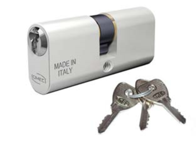 Cilindro a infilare ovale in  alluminio 140 - mm.80 decentrato (30x50) (140/18l)