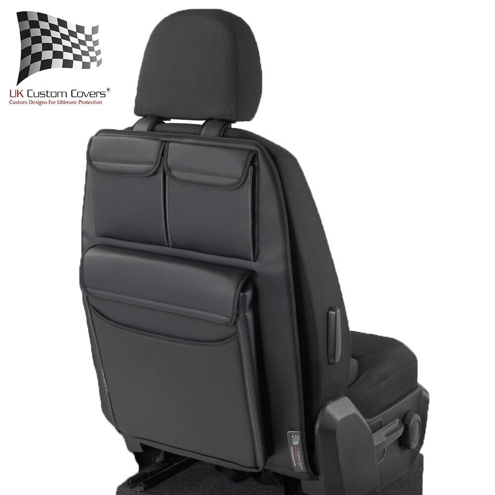 Mercedes V Class Singolo Seat Organizer In Pelle Sintetica Su Misura - Nero 1044