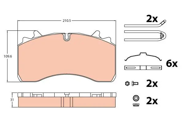 Pastiglie freno GDB5094 TRW per MITSUBISHI BMW TOYOTA