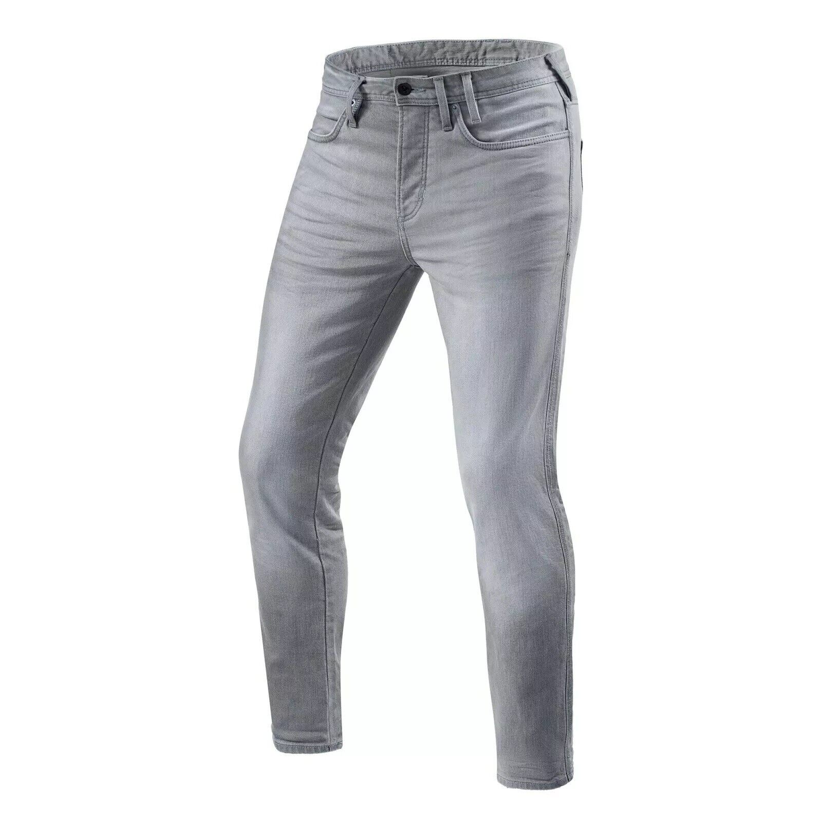 Jeans moto REVIT Piston 2 Sk grey W33 (49) std L34 cordura denim elasticizzato
