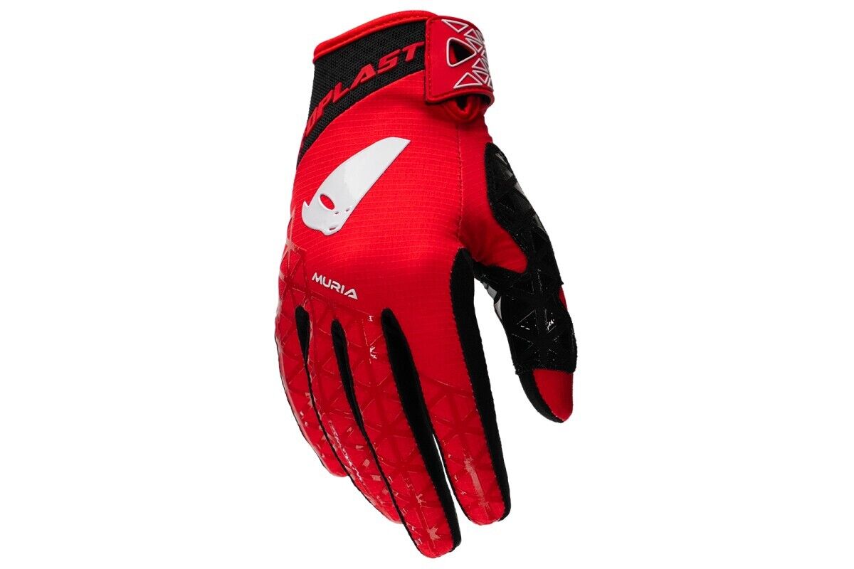 GUANTO MOTOCROSS MURIA ROSSO E BIANCO TG.M UFO
