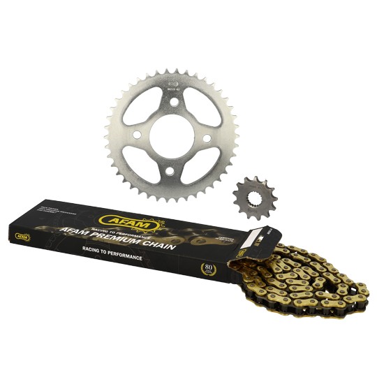 Kit catena adattabile per Mash 125 seventy five 2014+2016, seventy 2014+2016, si