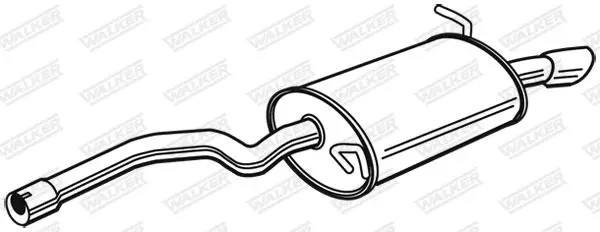 Silenziatore terminale 22916 WALKER per AUDI A4 B6 A4 B6 Avant A4 B7 A4 B7 Avant