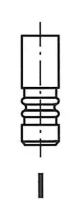 Valvola di scarico Bimetallo/-ico R6412/BMCR FRECCIA per LANCIA FIAT