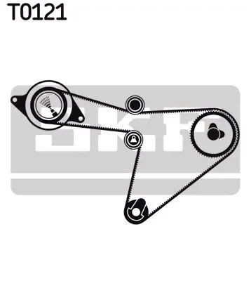 Kit cinghia distribuzione VKMA 97506 SKF per DAIHATSU ROCKY Soft Top