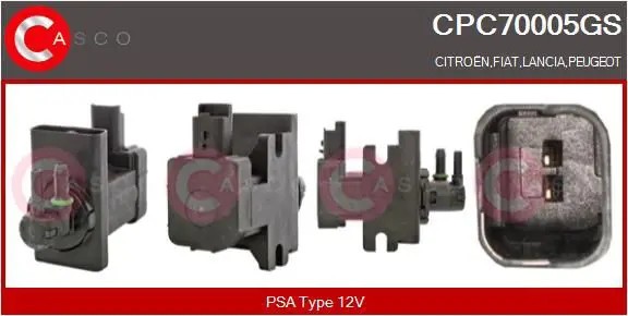 Valvola aria secondaria elettrico CPC70005GS CASCO per FIAT LANCIA PEUGEOT
