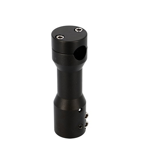 Potenza scooter tun'r adattabile. booster/bw's/slider/stunt destra nera opaca (p