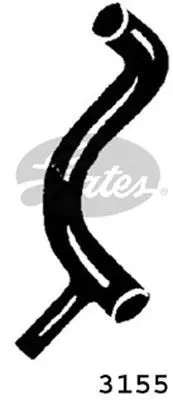 Tubo sistema di raffreddamento EPDM (Etilene-Propilene-Diene-Caucciù) 3155 GATES