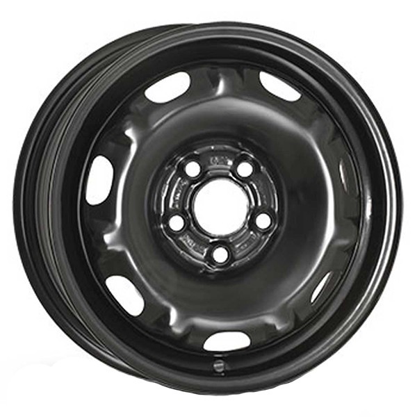 CERCHIO IN FERRO ALCAR ACCIAIO 7025 PER VOLKSWAGEN TOURAN 6.5X16 5X112 BLAC ON2