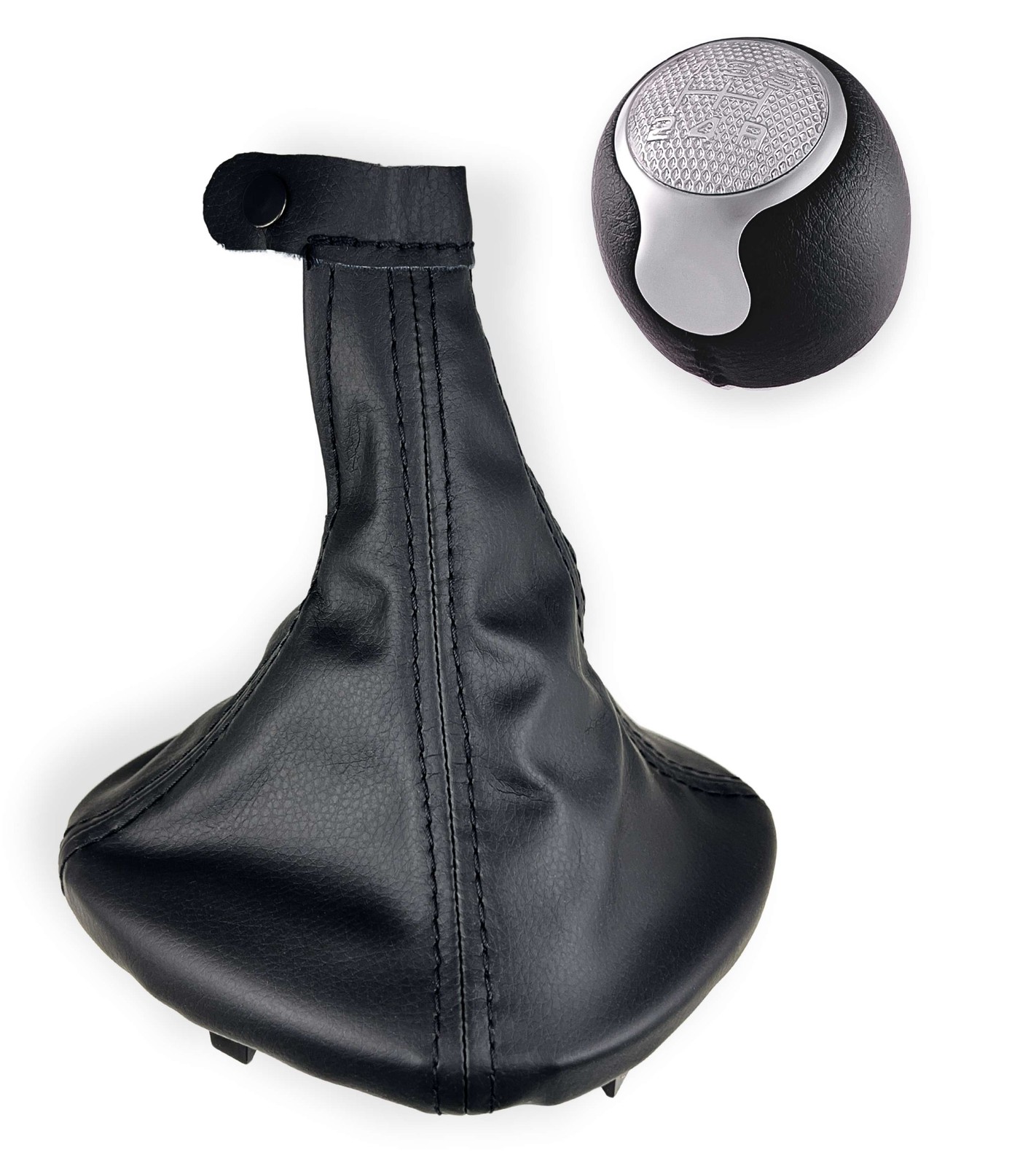 Set Pomello e Cuffia Leva Cambio 5 Marce Compatibile Alfa Romeo MiTo dal 2008