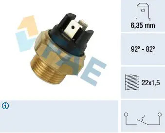 Valvola pressione olio 37320 FAE per ALFA ROMEO RENAULT JAGUAR