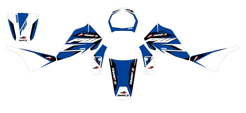 Kit Decorativo Diamond Light - YAMAHA PW80 - Blu