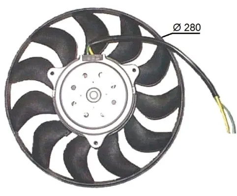 Ventola radiatore Ventola singola 47616 NRF per AUDI A4 B6 A4 B6 Avant A4 B7