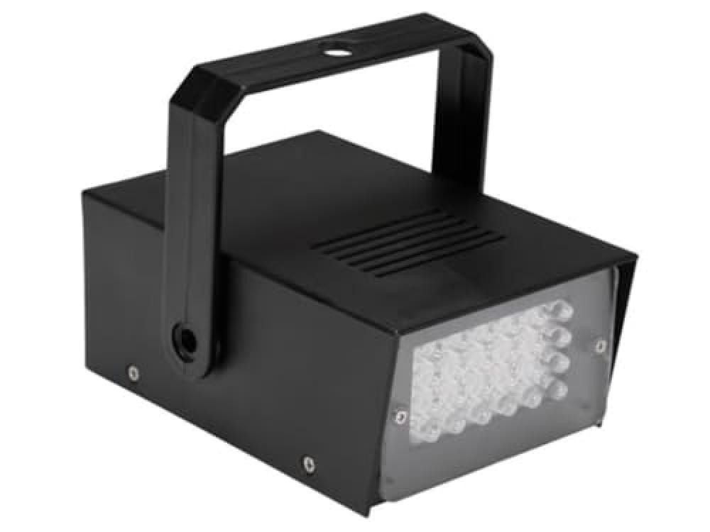 MINI STROBOSCOPE A LED BIANCHI - 24 LED - SU PILE - NUOVO